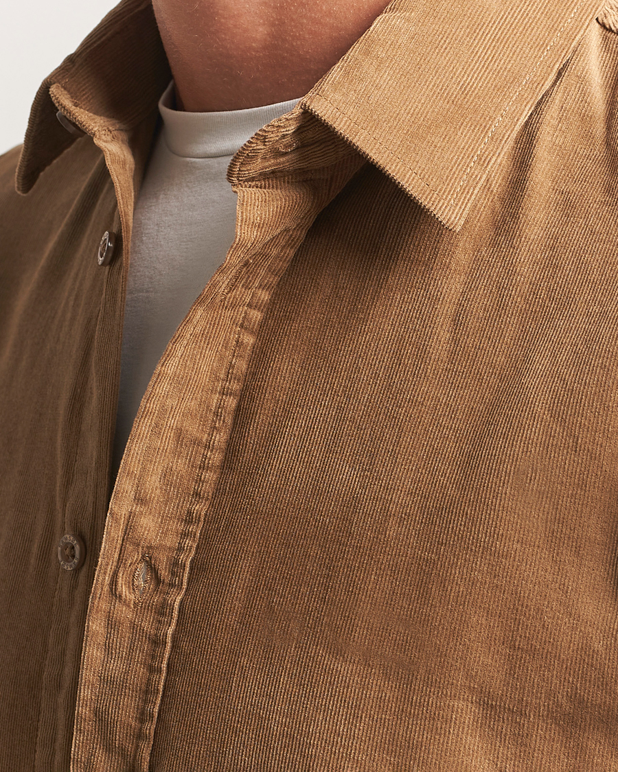 Herr | Skjortor | Samsøe Samsøe | Liam Baby Cord Shirt Otter Brown