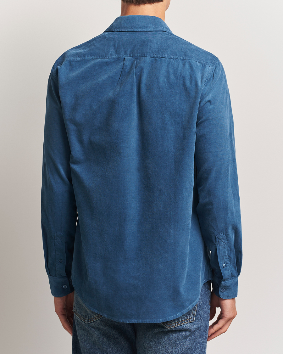 Herr | Skjortor | Samsøe Samsøe | Liam Baby Cord Shirt Stellar Blue