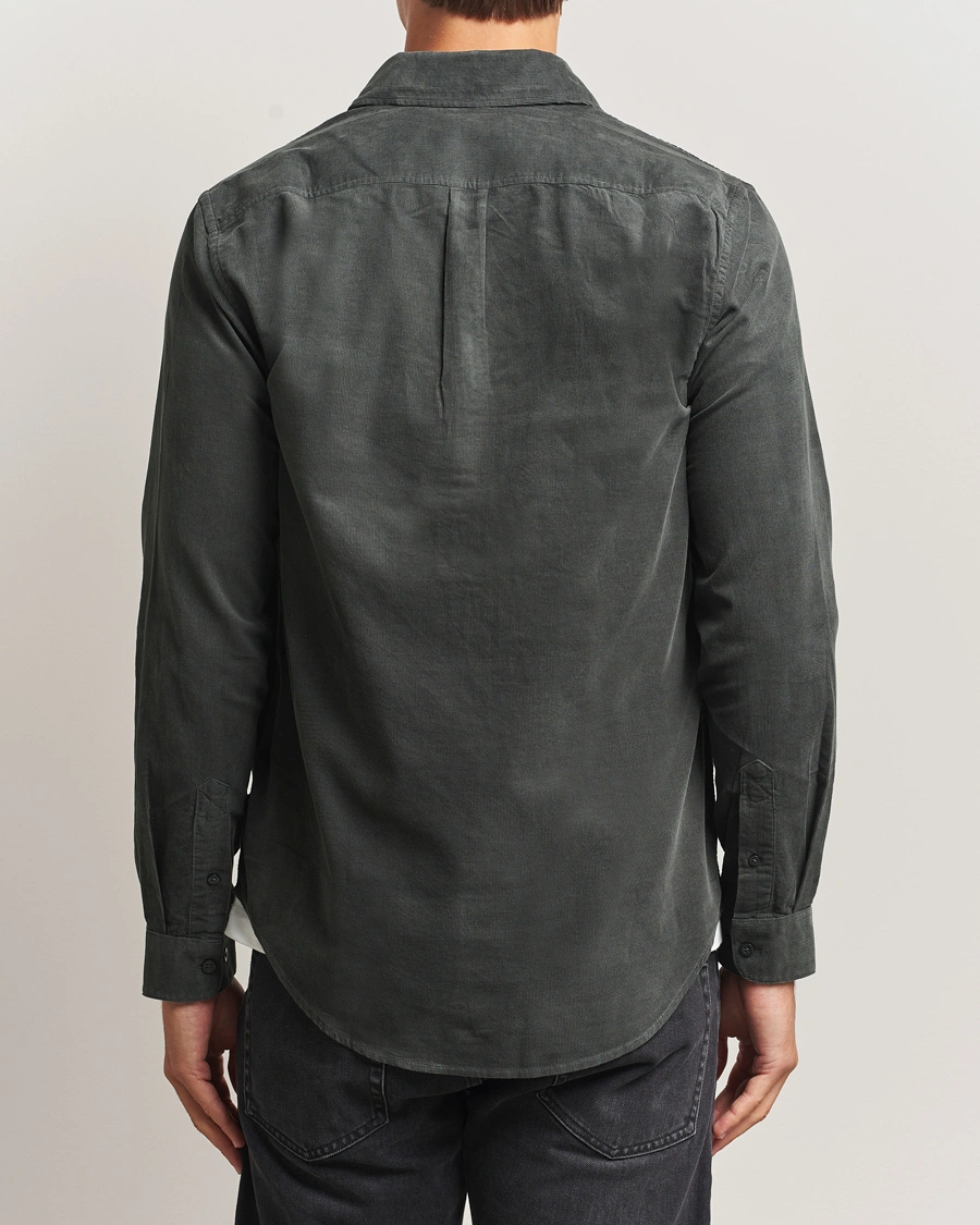 Herr | Skjortor | Samsøe Samsøe | Liam Baby Cord Shirt Black Oyster