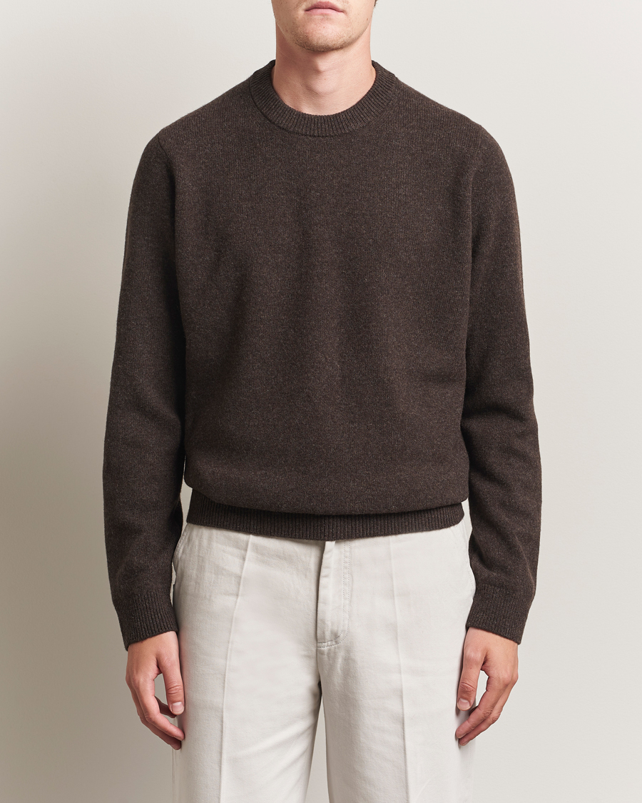 Herr | Tröjor | Samsøe Samsøe | Isak Knitted Crew Neck Turkish Coffee
