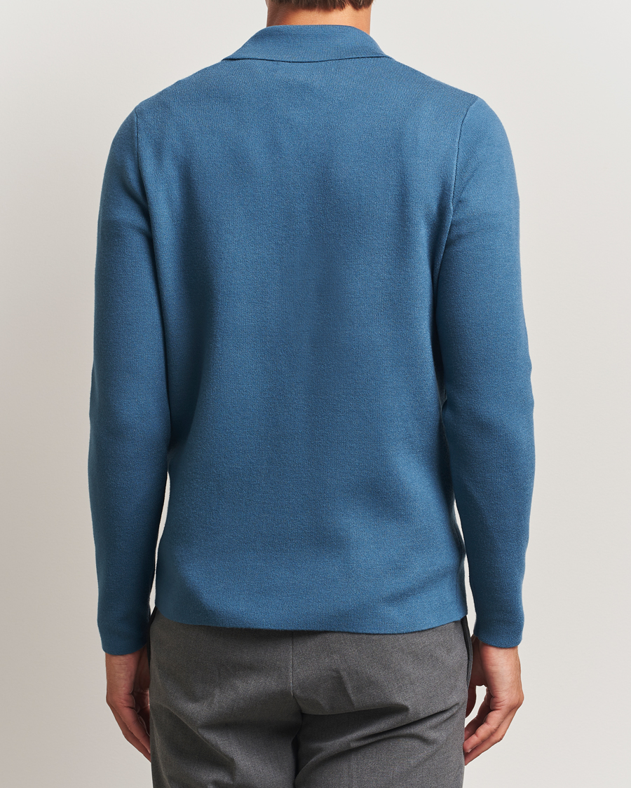 Herr | Tröjor | Samsøe Samsøe | Guna Half Zip Stellar Blue