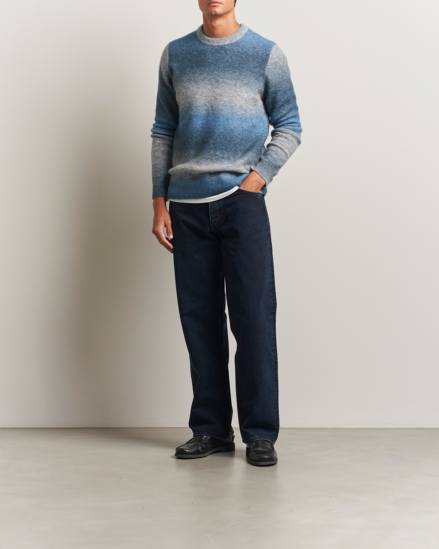 Herr | Tröjor | Samsøe Samsøe | Aiden Wool/Alpaca Striped Crew Neck Stellar Multi