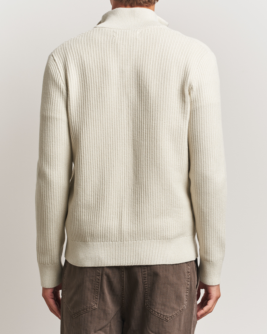 Herr | Tröjor | Samsøe Samsøe | Dem Structured Knitted Full Zip Silver Birch