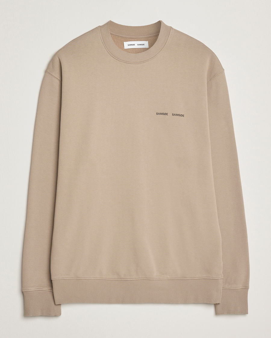 Herr | Tröjor | Samsøe Samsøe | Norsbro Crew Neck Sweatshirt Elephant Skin