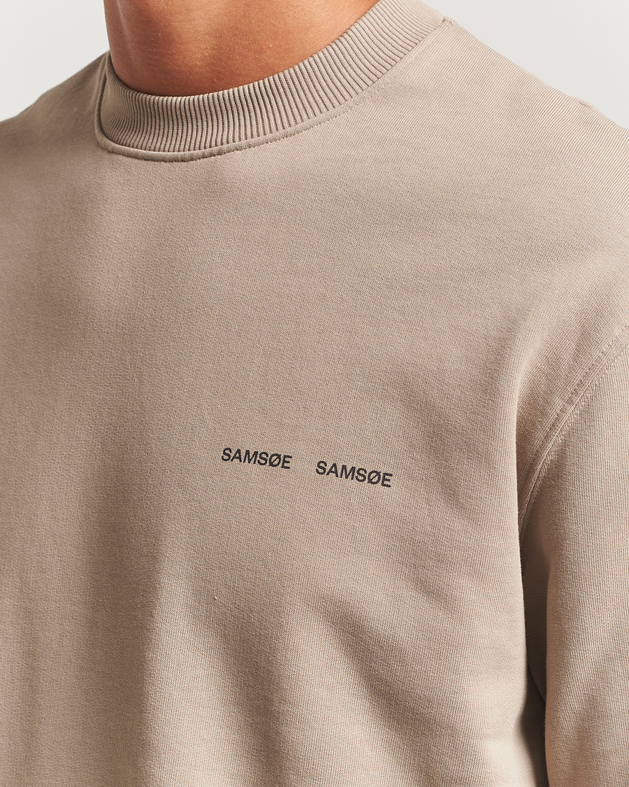 Herr | Tröjor | Samsøe Samsøe | Norsbro Crew Neck Sweatshirt Elephant Skin