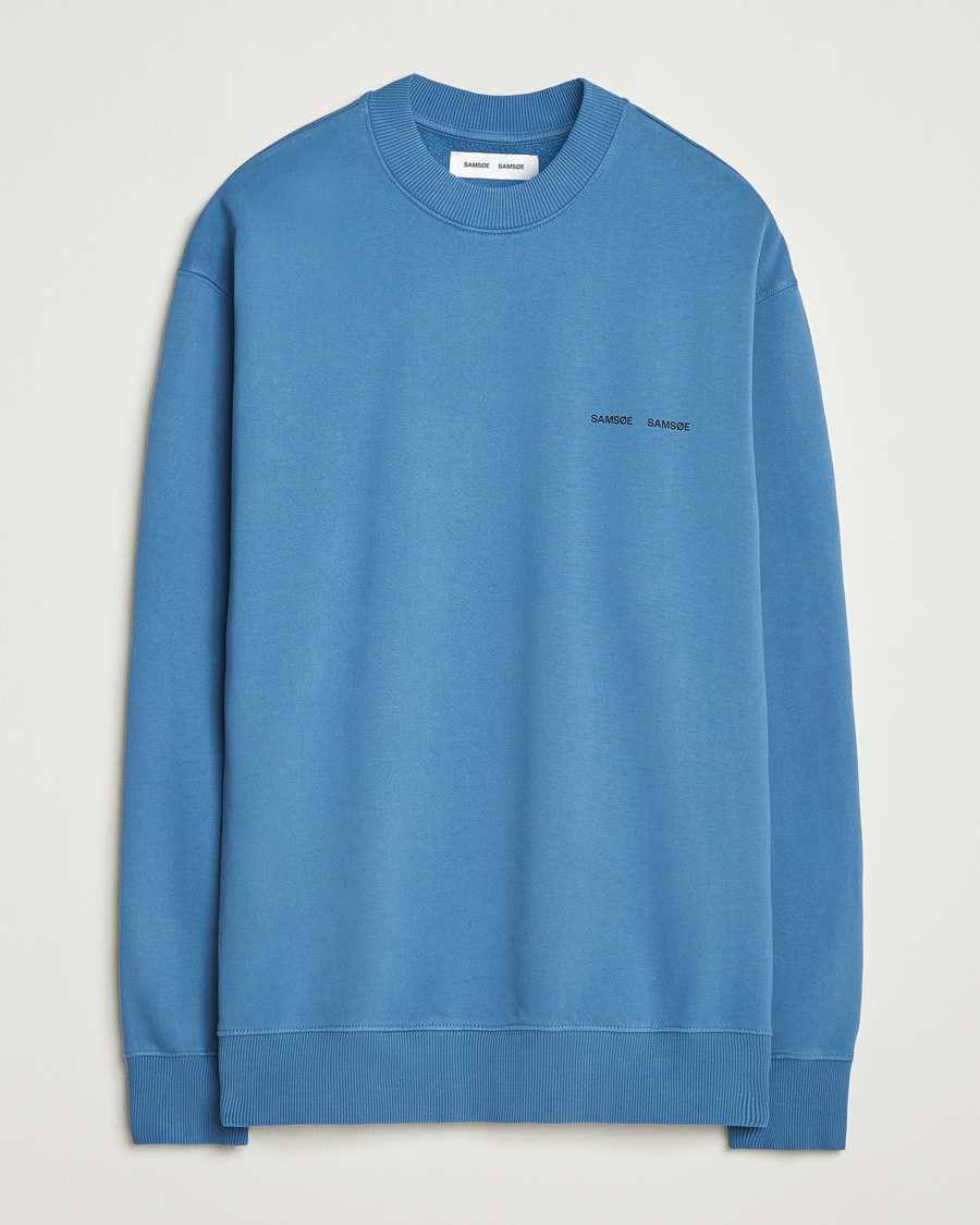 Herr | Tröjor | Samsøe Samsøe | Norsbro Crew Neck Sweatshirt Stellar Blue