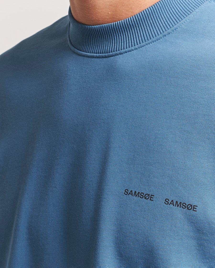 Herr | Tröjor | Samsøe Samsøe | Norsbro Crew Neck Sweatshirt Stellar Blue