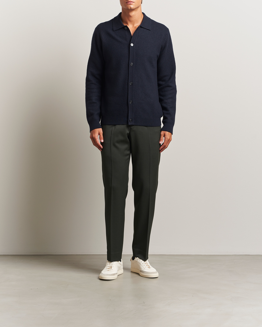 Herr | Tröjor | Samsøe Samsøe | Richard Merino Knitted Cardigan Salute Navy