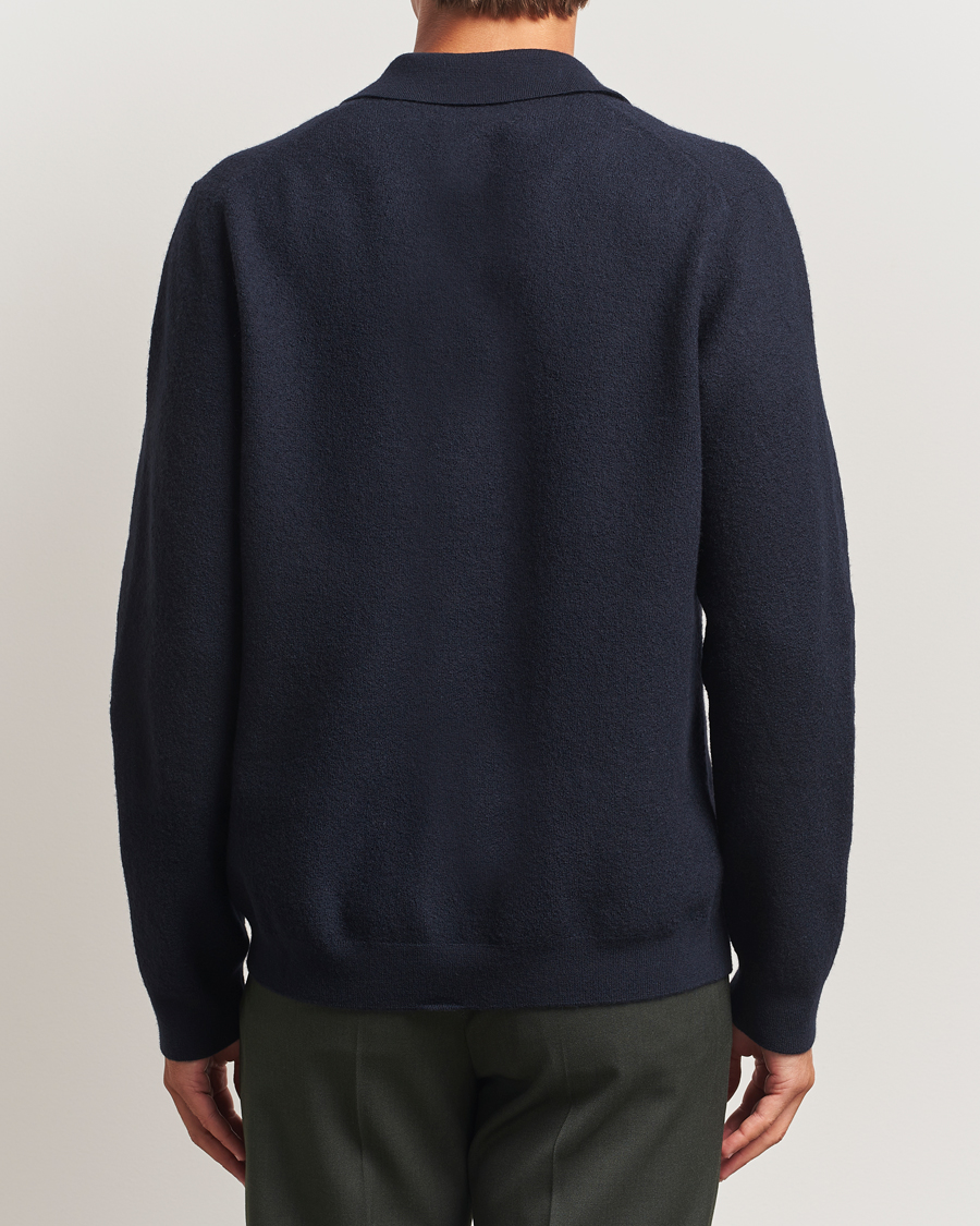 Herr | Tröjor | Samsøe Samsøe | Richard Merino Knitted Cardigan Salute Navy