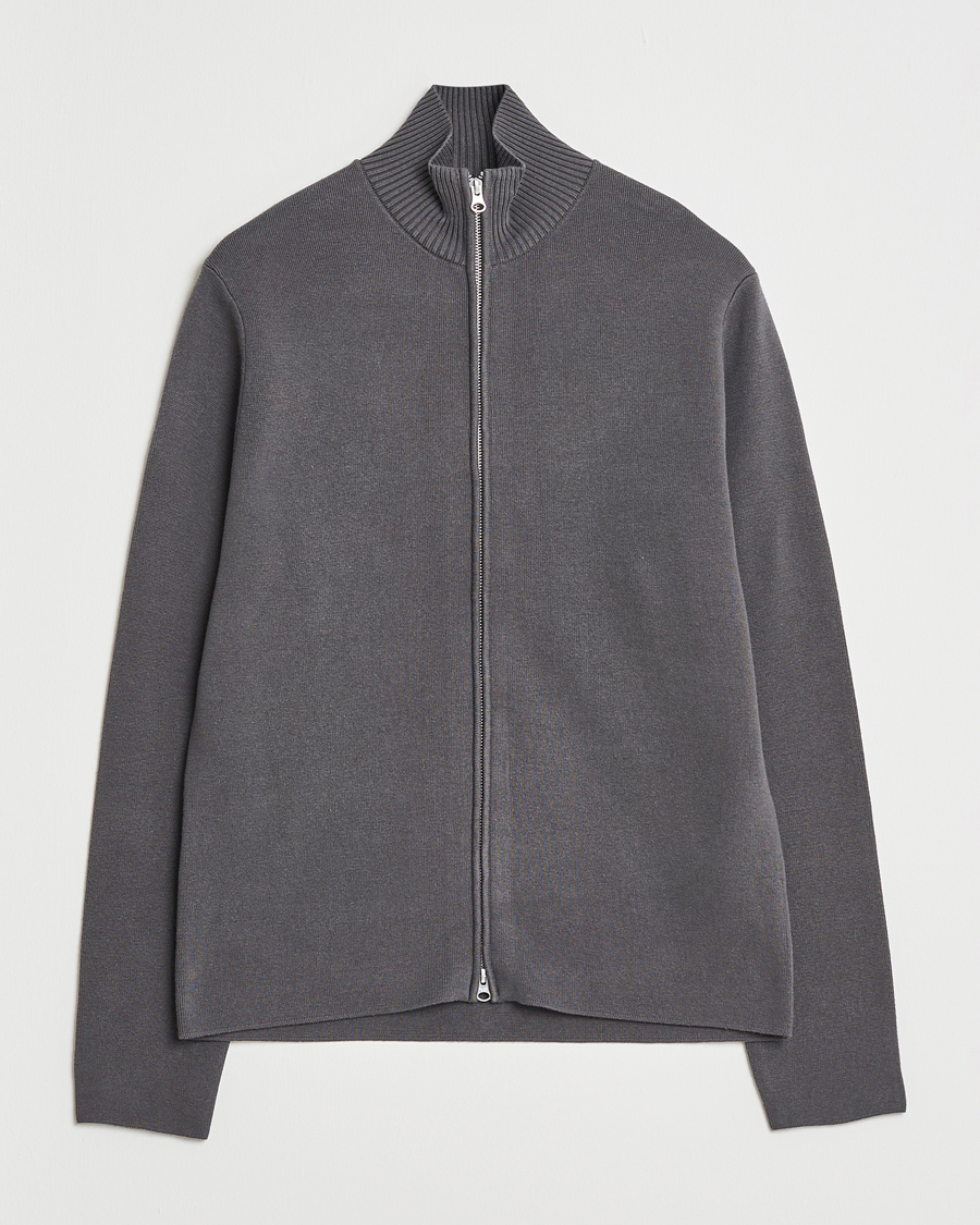 Herr | Tröjor | Samsøe Samsøe | Niklas Full Zip Black Oyster