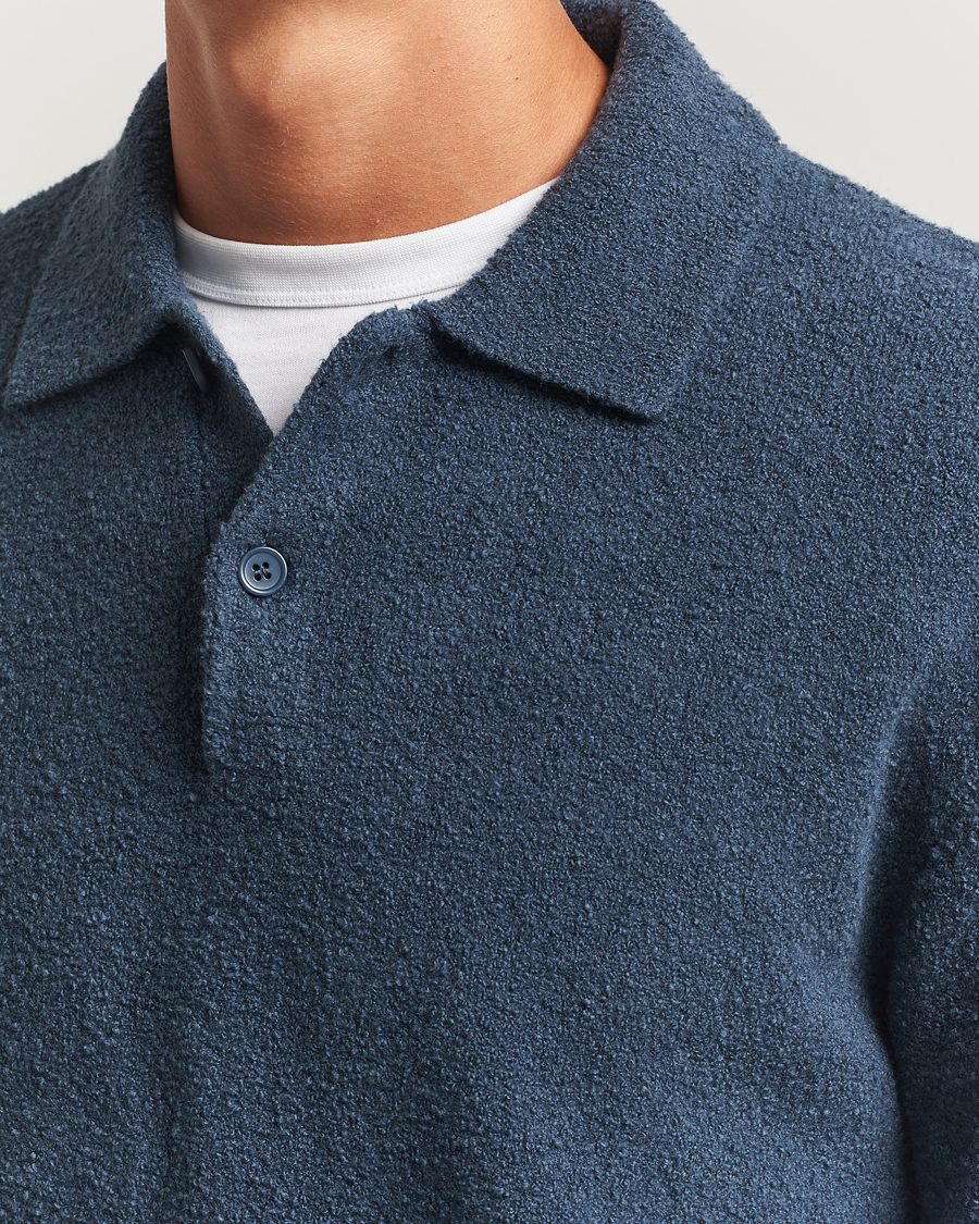 Herr | Tröjor | Samsøe Samsøe | Nino Knitted Polo Midnight Navy
