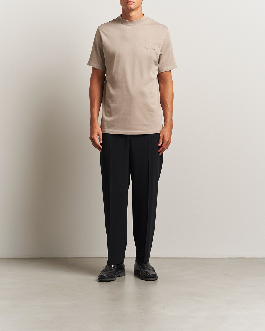 Herr | T-Shirts | Samsøe Samsøe | Norsbro Crew Neck T-Shirt Elephant Skin