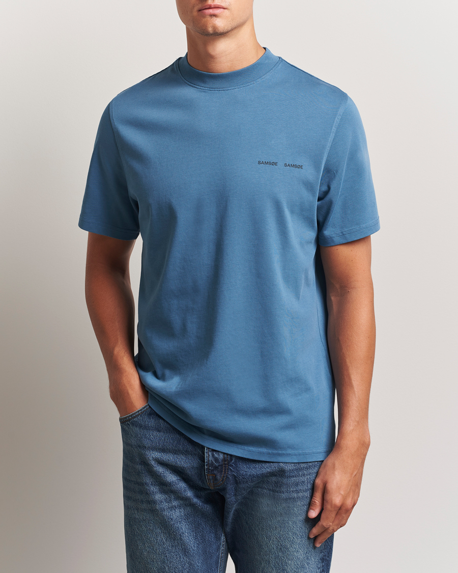 Herr | T-Shirts | Samsøe Samsøe | Norsbro Crew Neck T-Shirt Stellar Blue