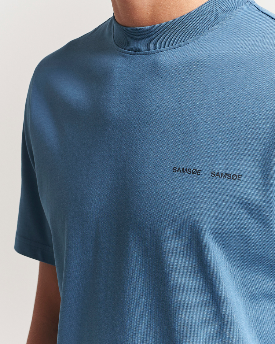 Herr | T-Shirts | Samsøe Samsøe | Norsbro Crew Neck T-Shirt Stellar Blue