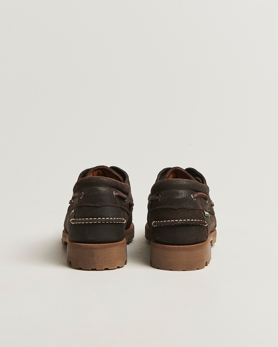 Herr | Loafers | Sebago | Acadia Waxed Suede Loafer Dark Brown