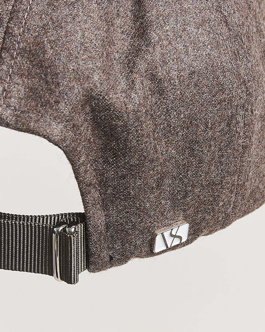 Herr | Hattar & kepsar | Varsity Headwear | Flannel Baseball Cap Taupe Brown