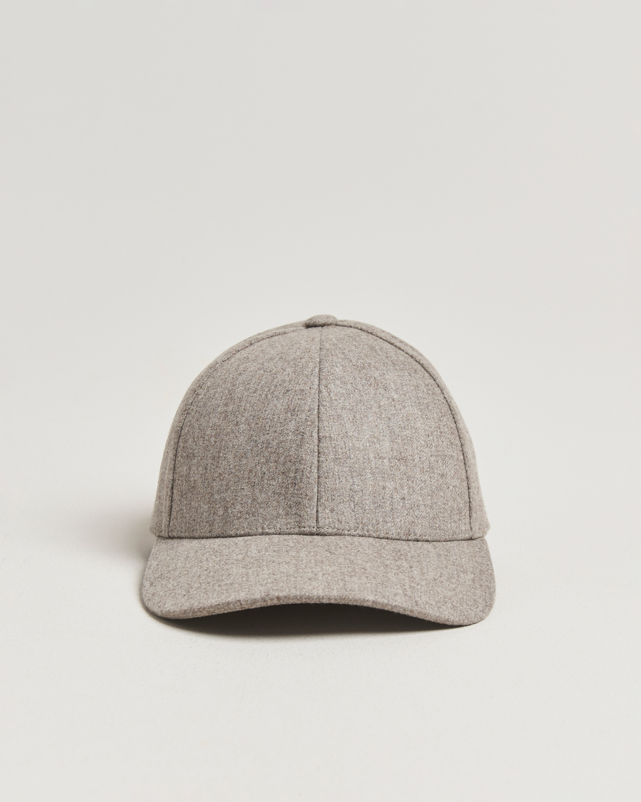 Herr | Hattar & kepsar | Varsity Headwear | Flannel Baseball Cap Umber Beige