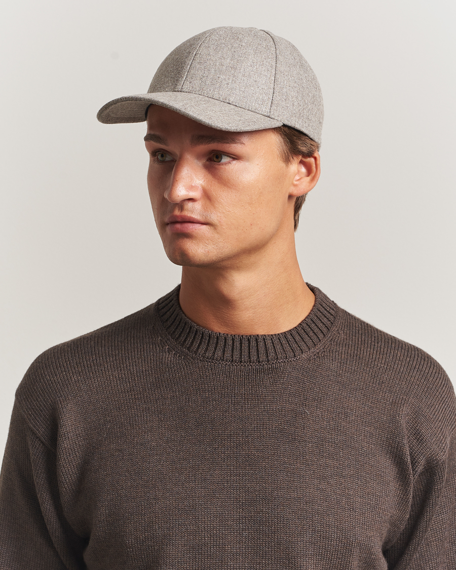 Herr | Hattar & kepsar | Varsity Headwear | Flannel Baseball Cap Umber Beige