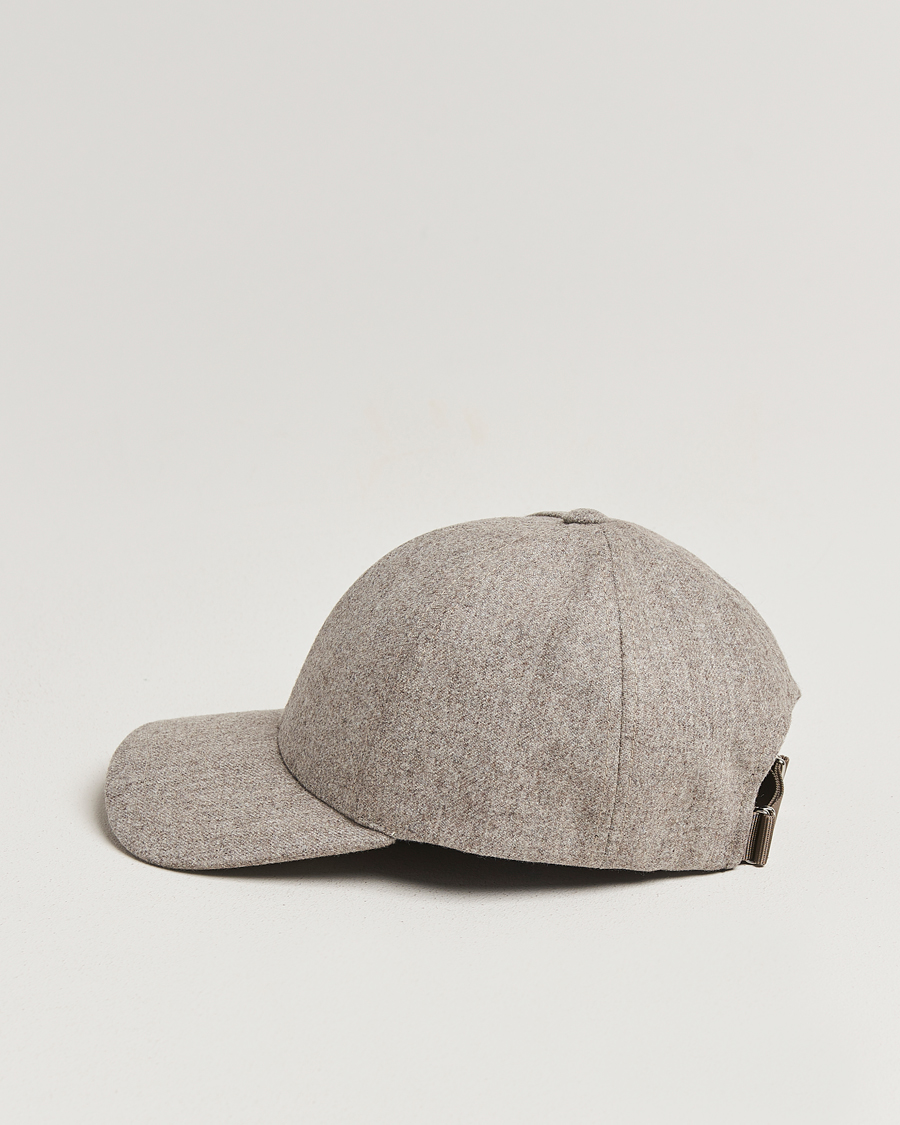 Herr | Hattar & kepsar | Varsity Headwear | Flannel Baseball Cap Umber Beige