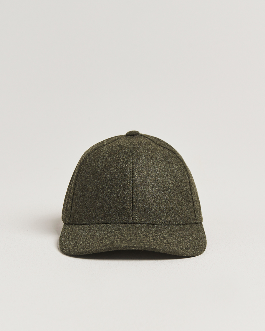 Herr | Hattar & kepsar | Varsity Headwear | Flannel Baseball Cap Forest Green