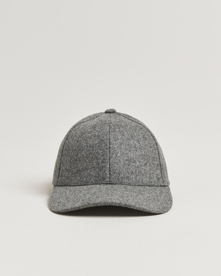 Herr | Hattar & kepsar | Varsity Headwear | Flannel Baseball Cap Granite Grey