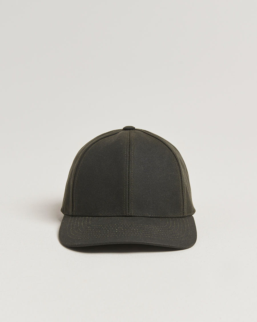 Herr | Hattar & kepsar | Varsity Headwear | Oilskin Baseball Cap Ivy Green