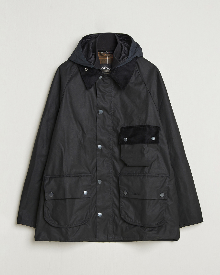 Herr | Jackor | Barbour Heritage | Modified Solway Wax Jacket Black