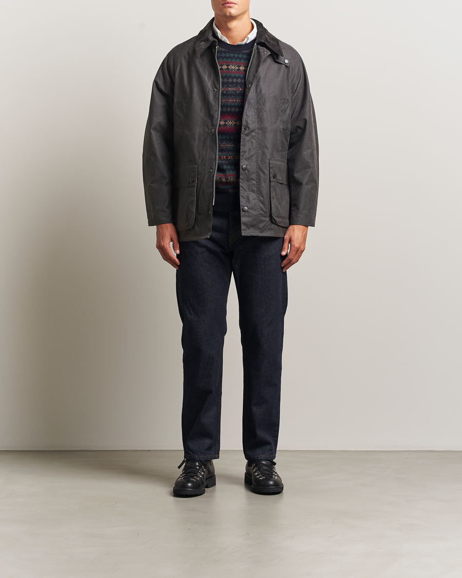 Herr | Jackor | Barbour Heritage | Oversize Bedale Wax Jacket Grey