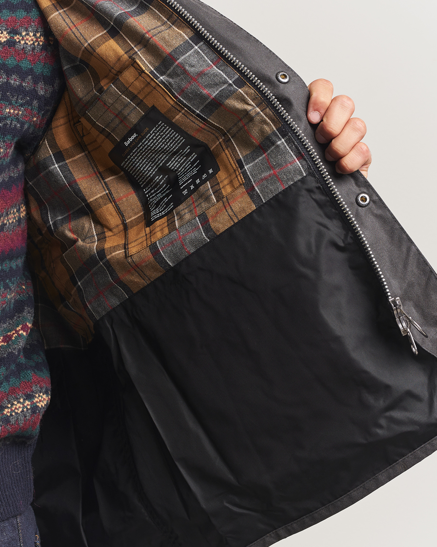 Herr | Jackor | Barbour Heritage | Oversize Bedale Wax Jacket Grey