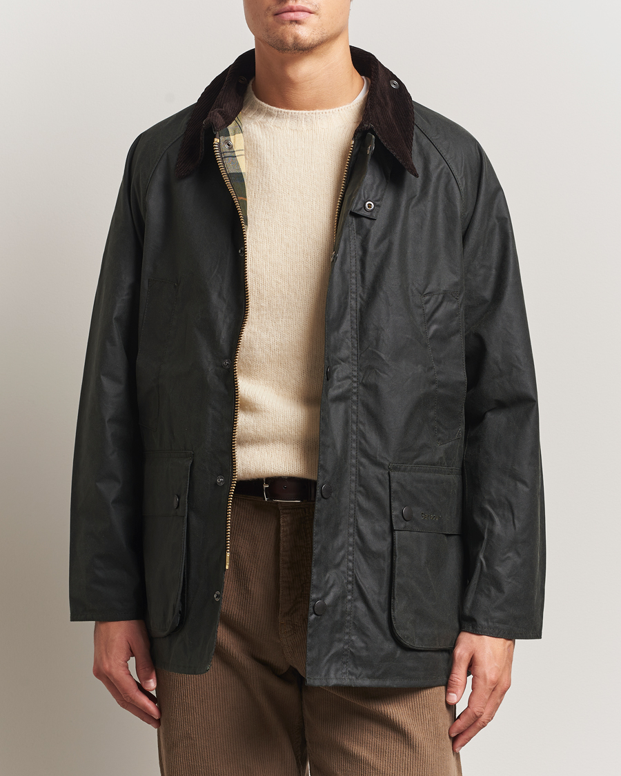 Herr | Jackor | Barbour Heritage | Oversize Bedale Wax Jacket Sage