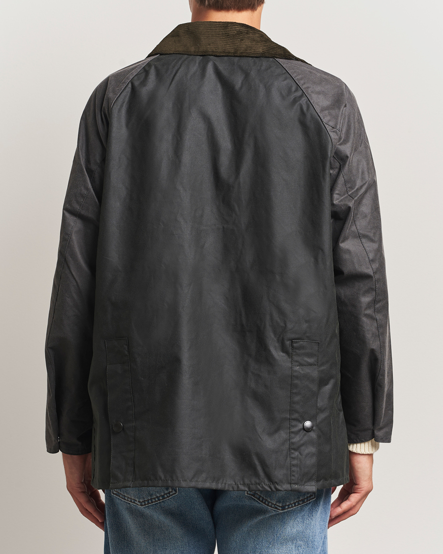 Herr | Jackor | Barbour Heritage | Patchwork Oversize Bedale Wax Jacket Sage Multi