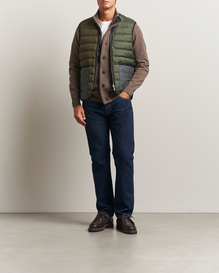 Herr | Jackor | Barbour Heritage | Reversible Down Filled Liner Olive