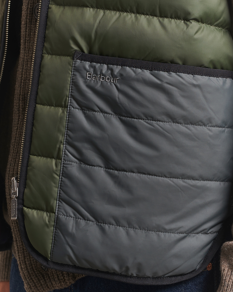Herr | Jackor | Barbour Heritage | Reversible Down Filled Liner Olive