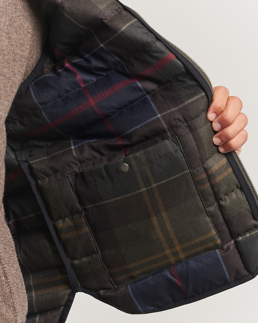 Herr | Jackor | Barbour Heritage | Reversible Down Filled Liner Olive