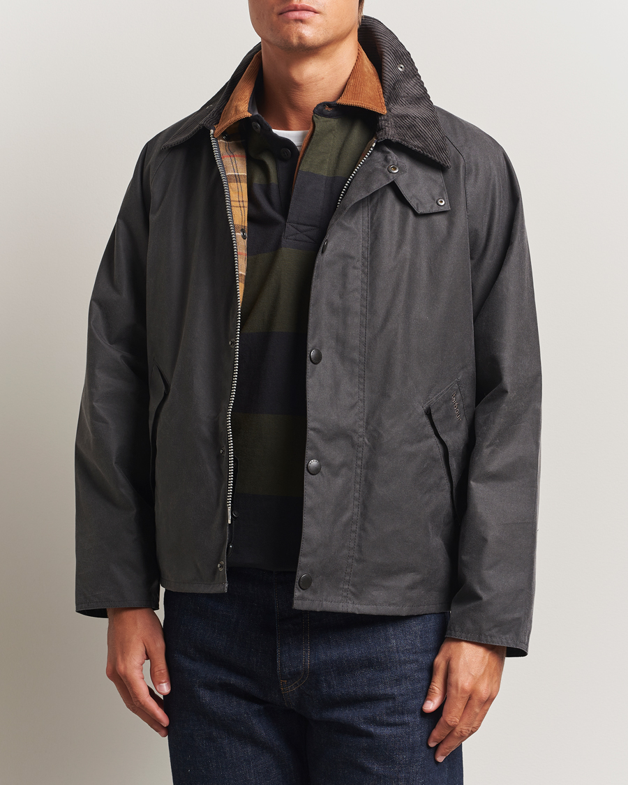 Herr | Jackor | Barbour Heritage | Transport Wax Jacket Grey