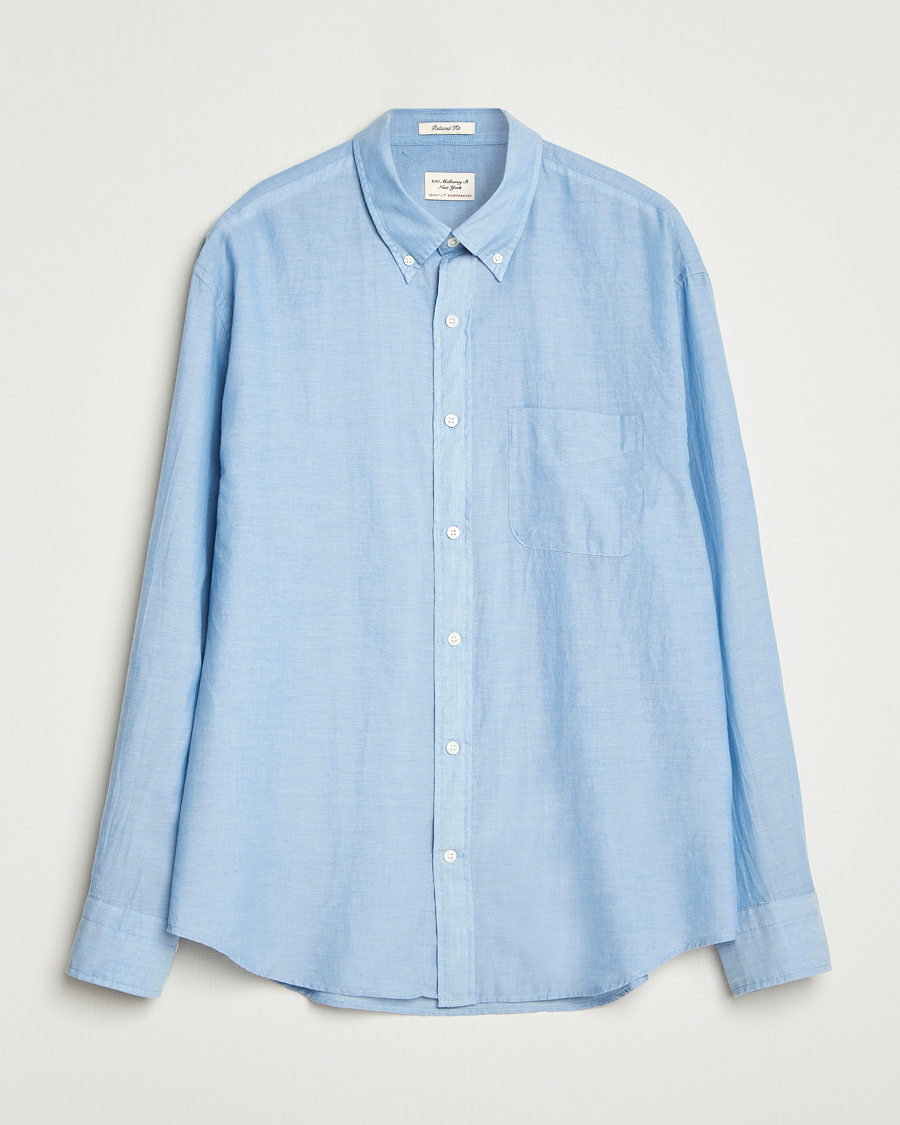 Herr | Skjortor | GANT 240 Mulberry Street | Relaxed Fit Chambray Shirt Light Indigo