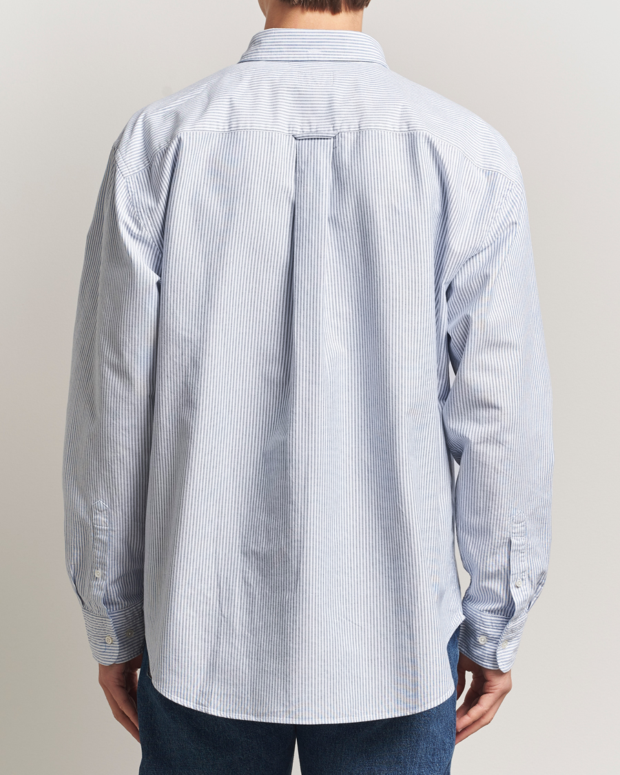 Herr | Skjortor | GANT 240 Mulberry Street | Relaxed Fit US Striped Oxford Shirt Blue Water