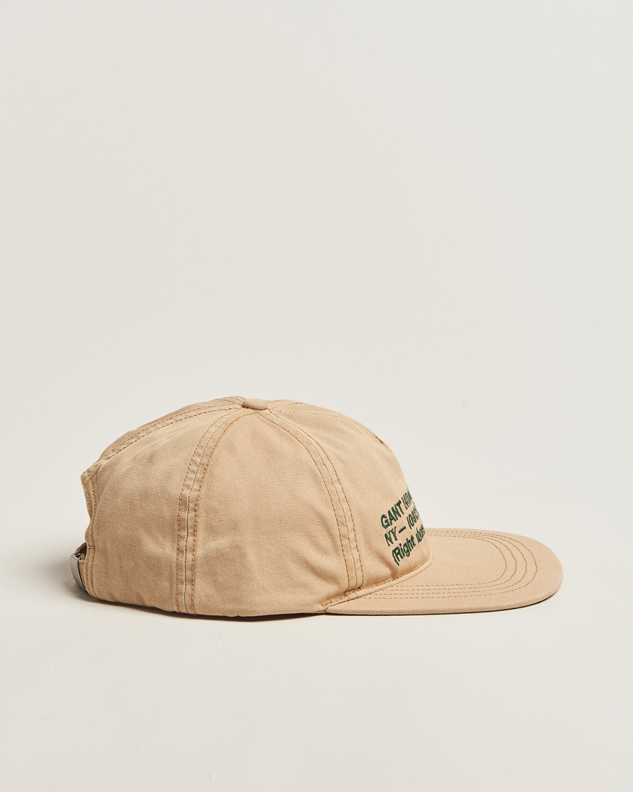 Herr | Hattar & kepsar | GANT 240 Mulberry Street | Canvas Cap Light Taupe