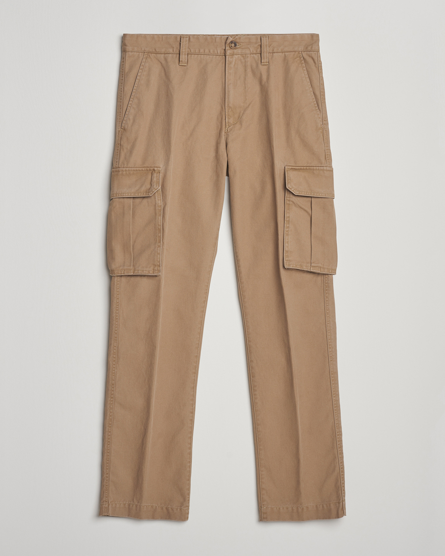 Herr | Byxor | Gant | Regular Fit Cotton Twill Cargo Pants Light Taupe