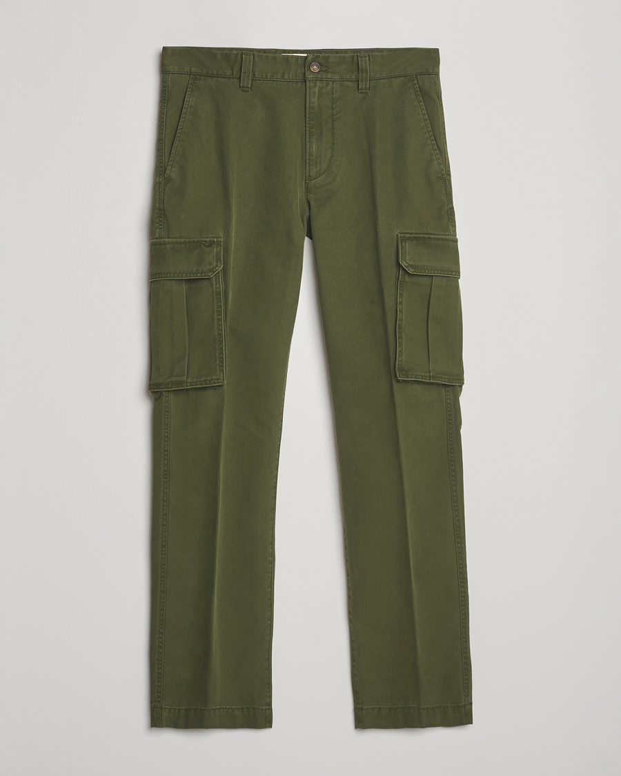 Herr | Byxor | Gant | Regular Fit Cotton Twill Cargo Pants Country Green