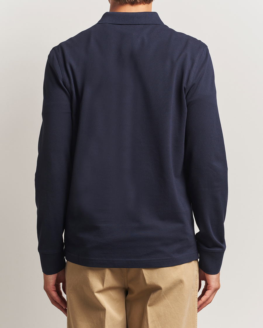 Herr | Pikéer | GANT | Regular Shield Long Sleeve Polo Evening Blue