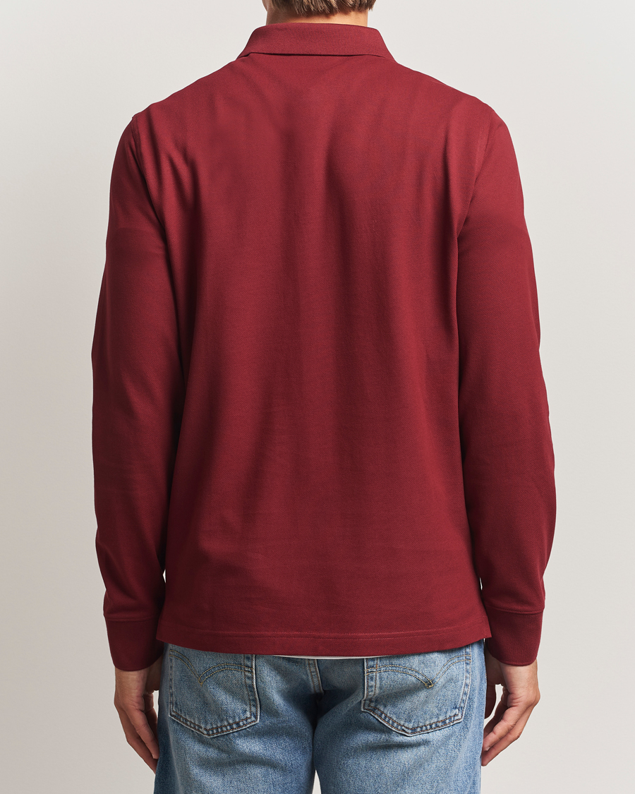 Herr | Pikéer | GANT | Regular Shield Long Sleeve Polo Plumped Red