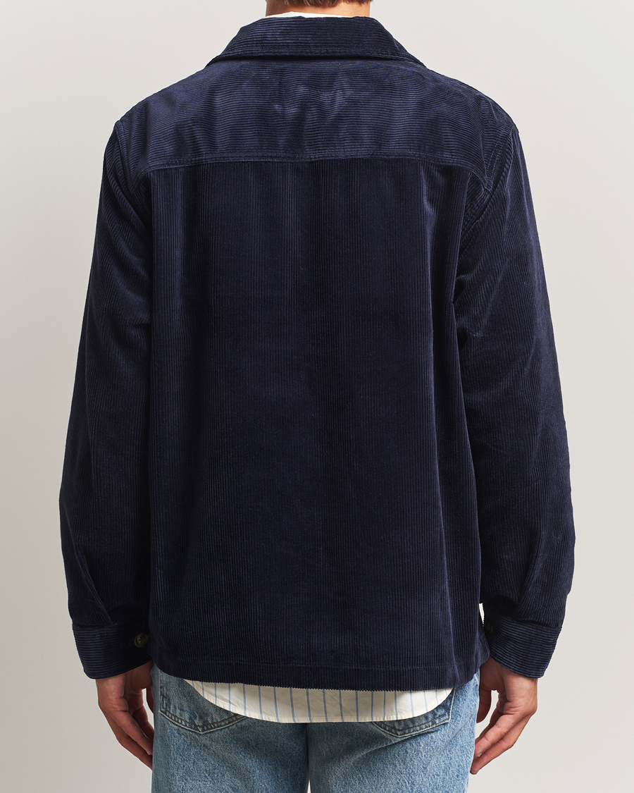 Herr | Skjortor | GANT | Regular Fit Corduroy Overshirt Evening Blue