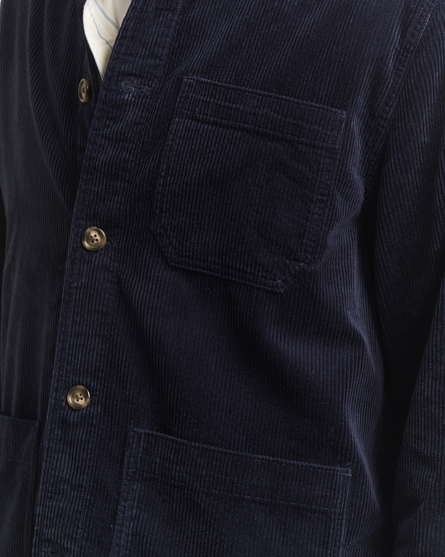 Herr | Skjortor | GANT | Regular Fit Corduroy Overshirt Evening Blue