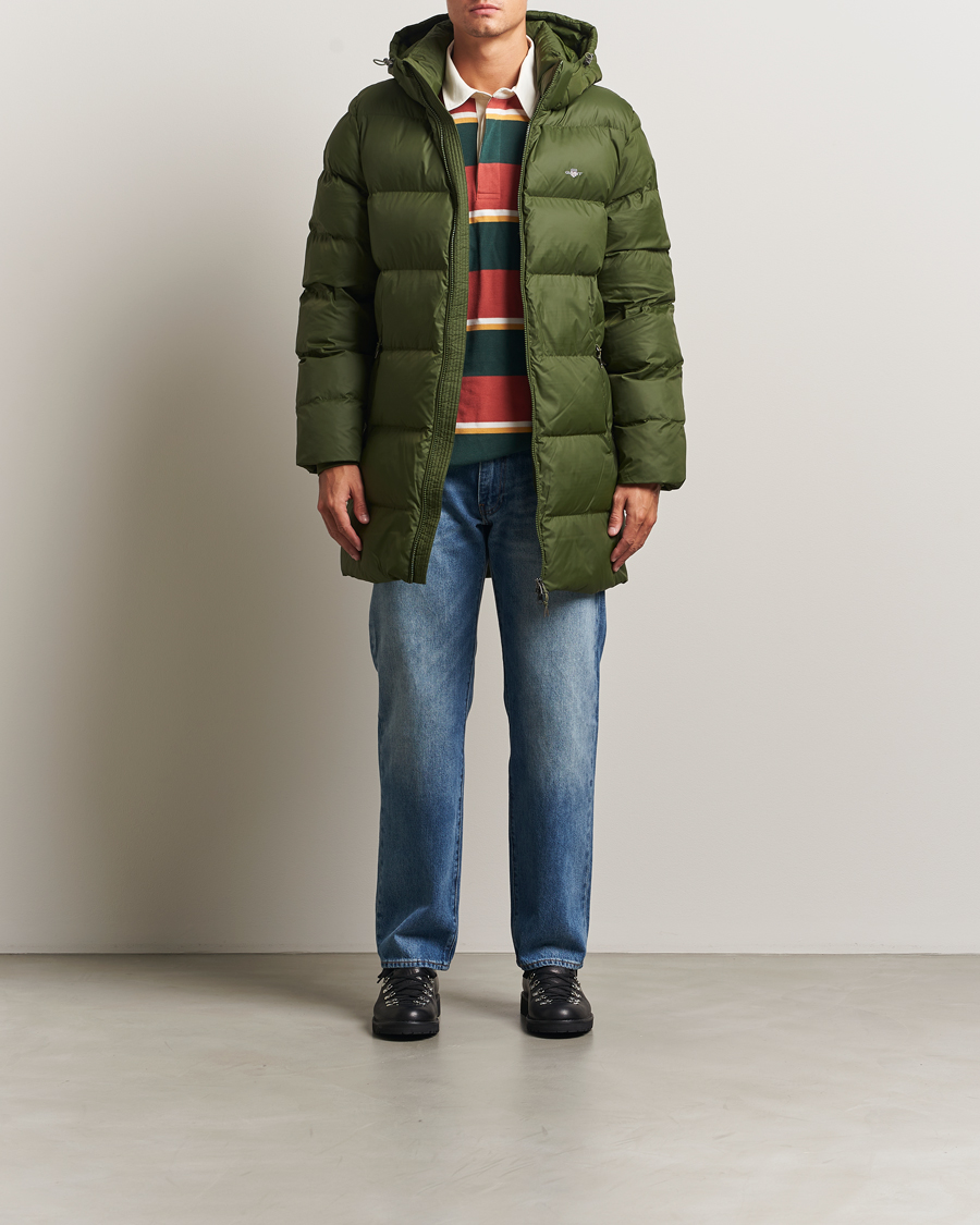 Herr | Jackor | GANT | The Active Cloud Mid Length Jacket Country Green