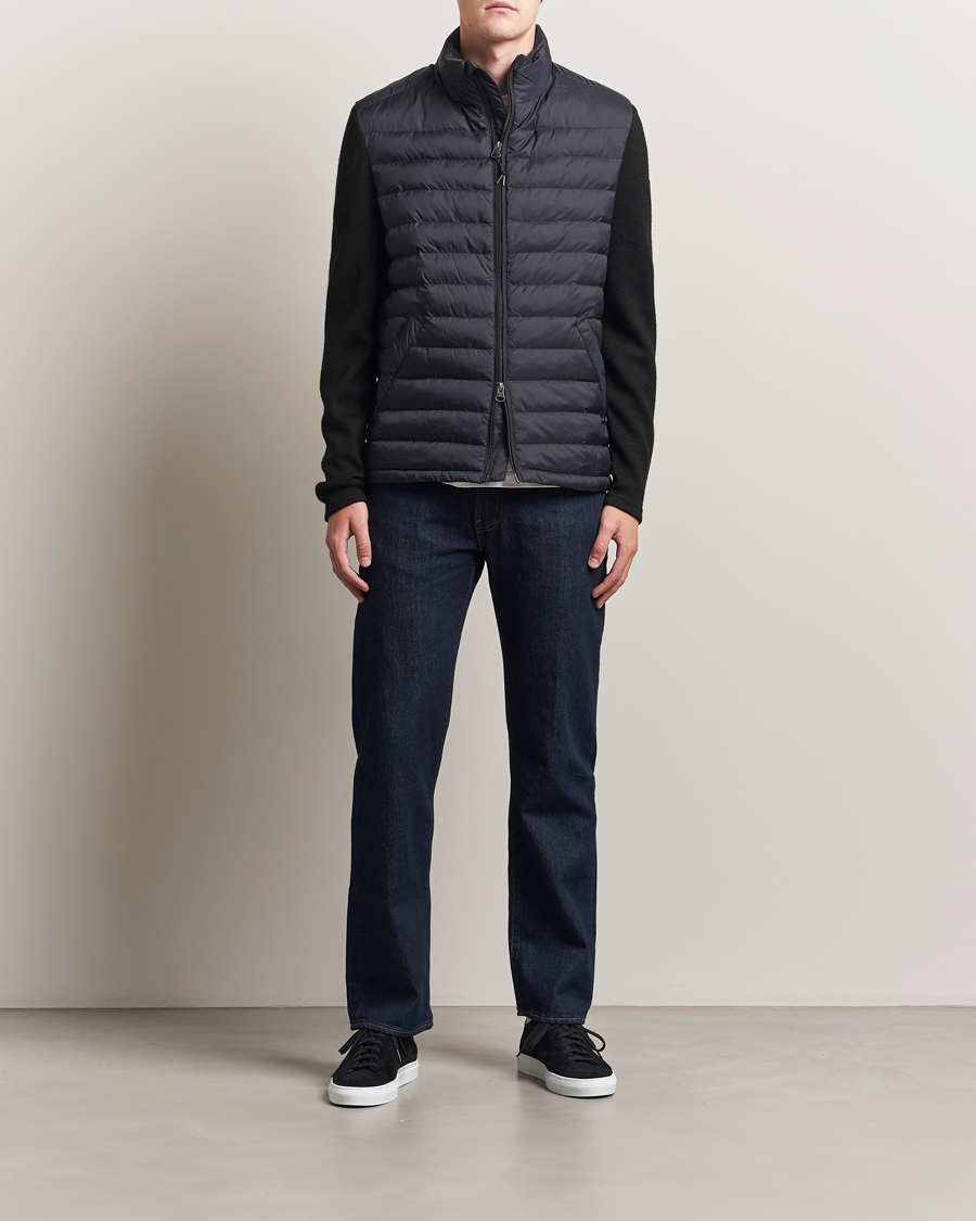 Herr | Jackor | Gant | Mixed Media Hybrid Jacket Black