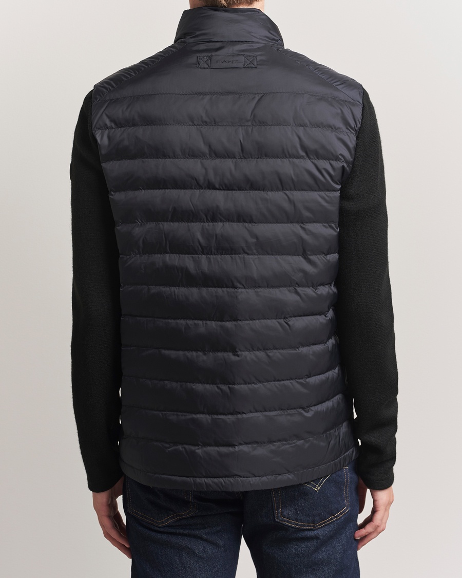 Herr | Jackor | GANT | Mixed Media Hybrid Jacket Black
