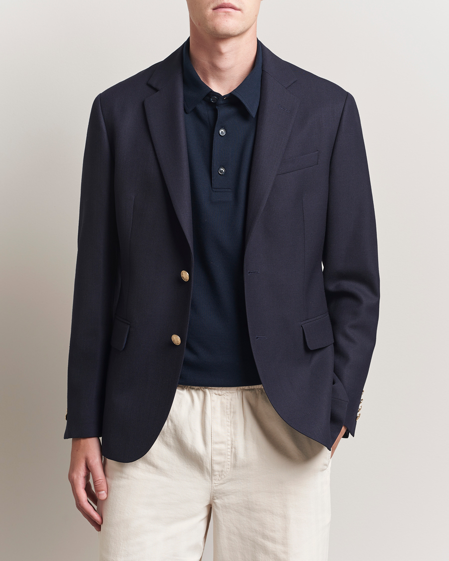 Herr | Kavajer | Gant | Wool Club Blazer Evening Blue