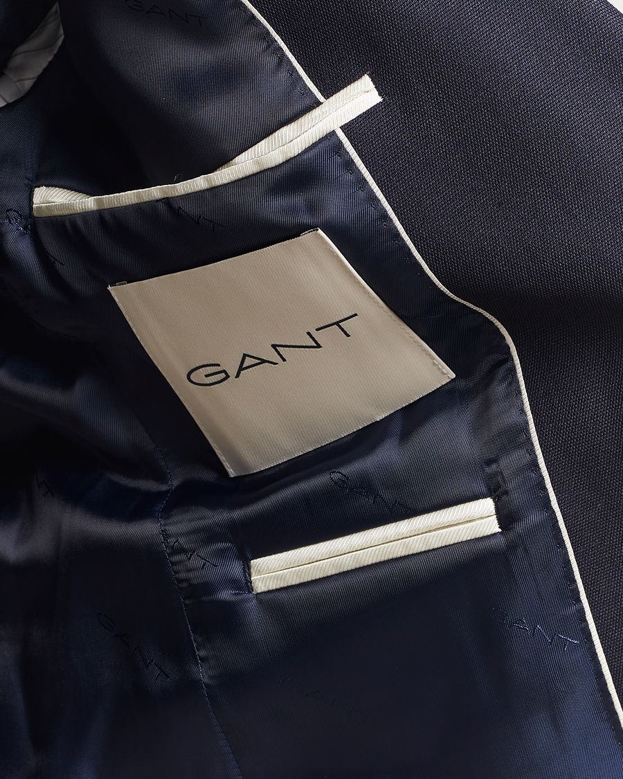 Herr | Kavajer | GANT | Wool Club Blazer Evening Blue