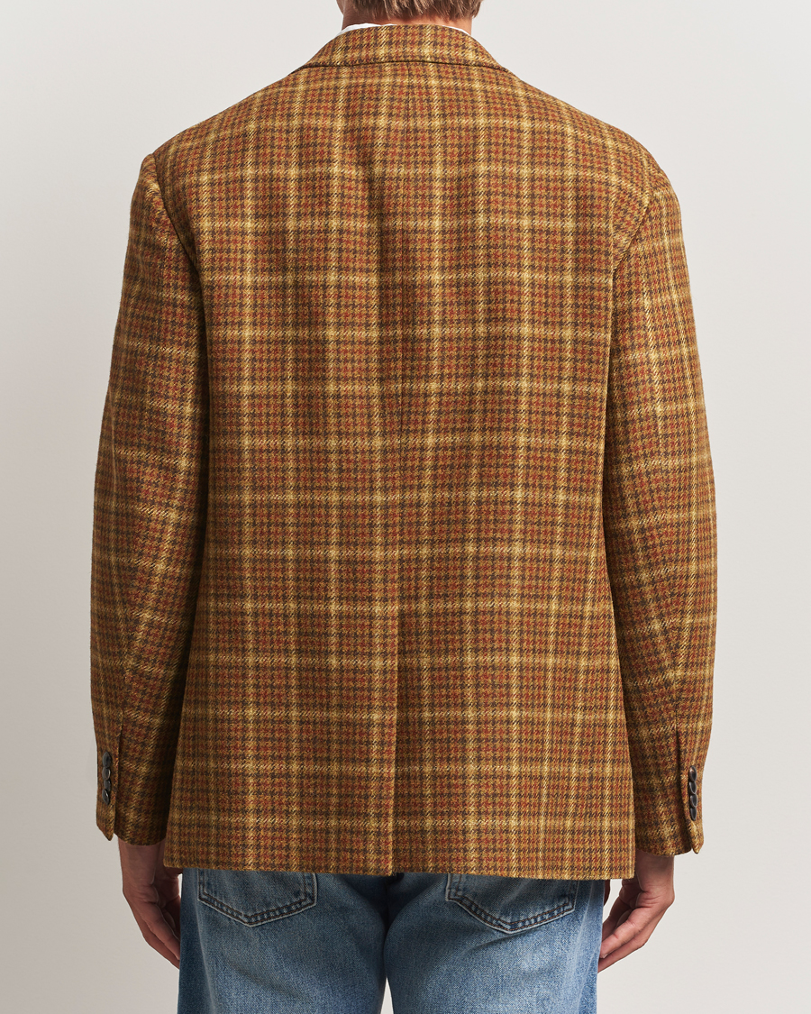 Herr | Kavajer | Gant | Checked Tweed Blazer Peanut Butter